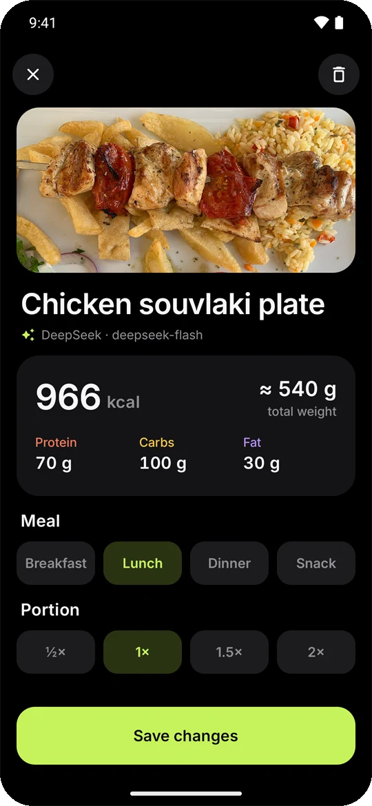 Multimodal AI Food Scanner